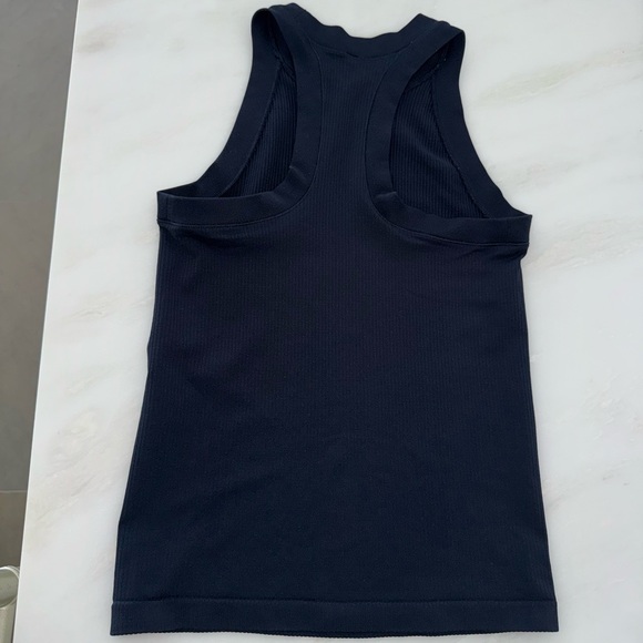 Renew Rib Racer Tank- Navy Blue - Picture 2 of 3